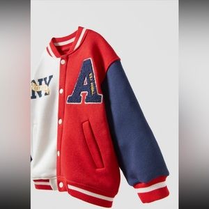 RUFFLED COLOR BLOCK BOMBER